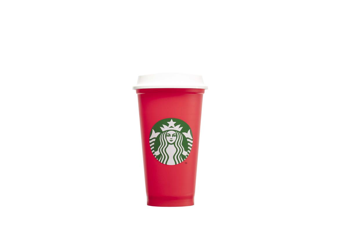 NEU! Starbucks Reusable Red Cup