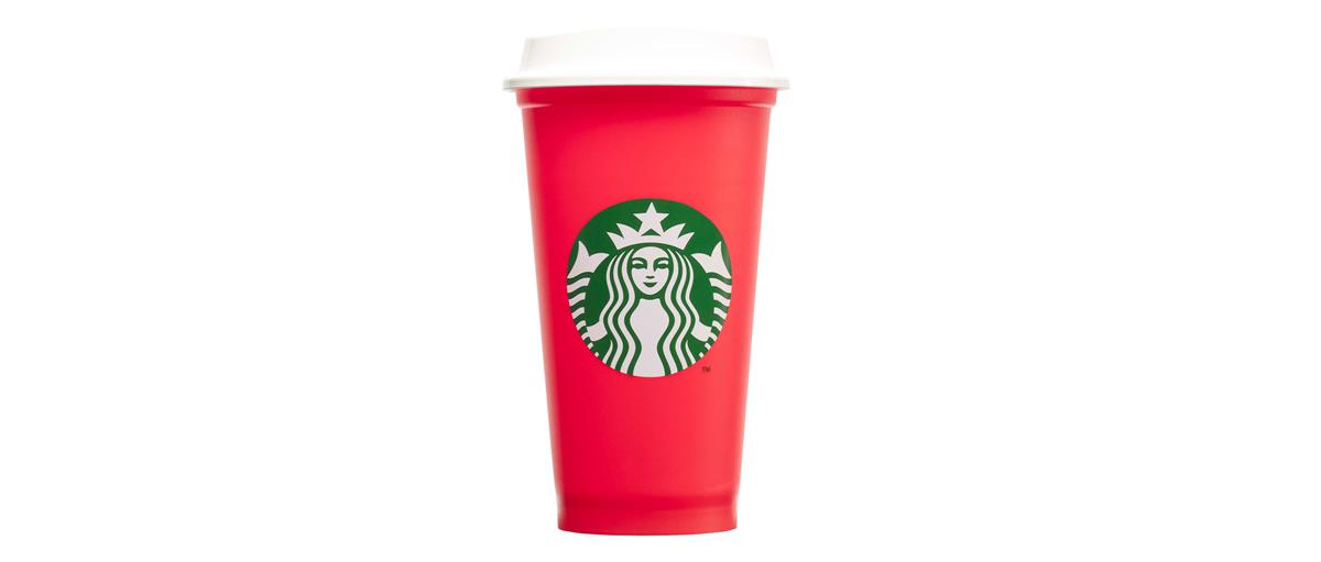 NEU! Starbucks Reusable Red Cup