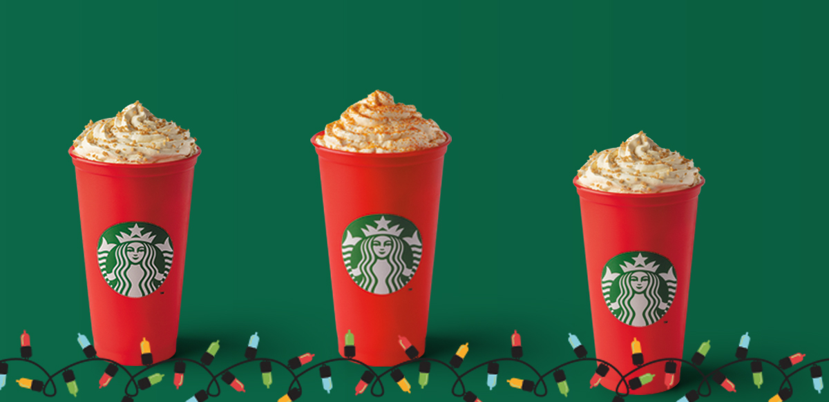 Starbucks weihnachtliche Getränke-Lieblinge