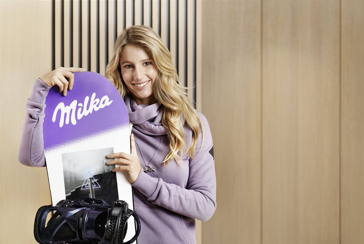 SnowboardStar Anna Gasser wird neues Milka Testimonial