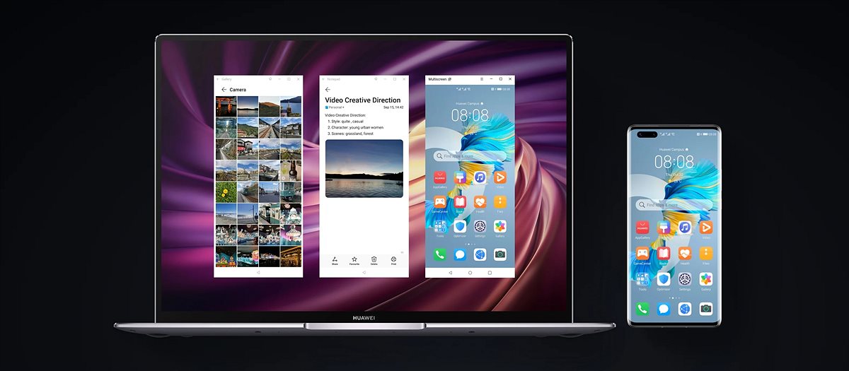 Huawei Multi-Screen-Collaboration mit Multi-Window Funktion